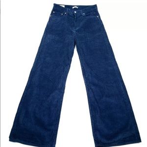 Levis wideleg ribcage corduroy navy blue 31 pants